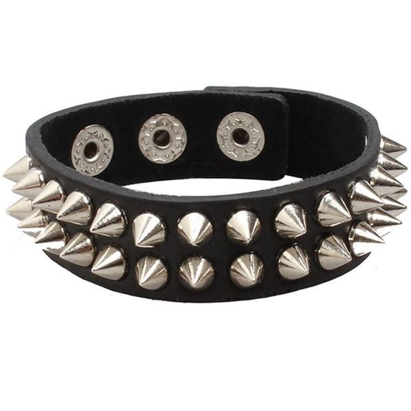 

small spike goth steampunk bracelet emo punk cyber wrist cuff mens womens wristbands biker rock vintage goth qylcts
