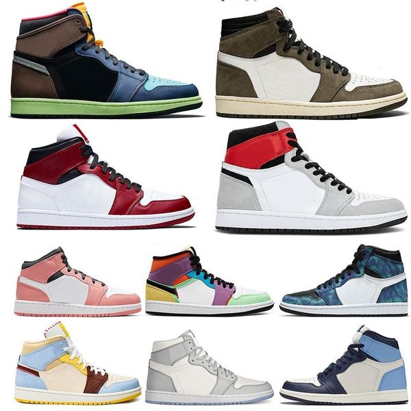 

new 1 high og basketball shoes jumpman 1 high bio retro hack luce smok chicago obsidian pallacanestro toe men women sneakers trainers