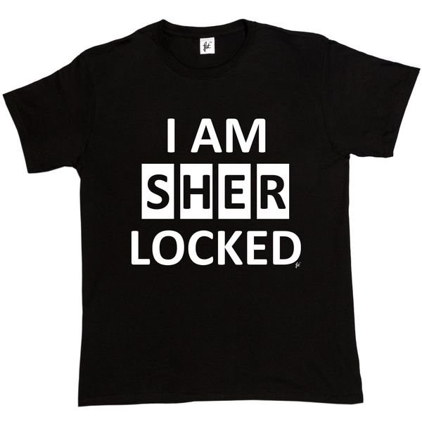 

новые мужчины моды i am sherlocked смешные geek nerd шерлок холмс mens t-shirt горячая tee shirt спорта толстовка с капюшоном толстовка