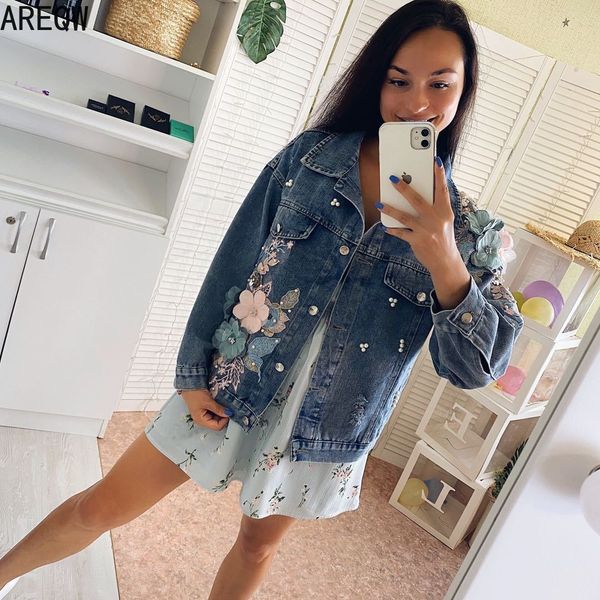

korean vintage spring autum denim jacket casual coat jeans jacket women clothes blue coats outwear jaqueta feminine zt2699 201112, Black;brown