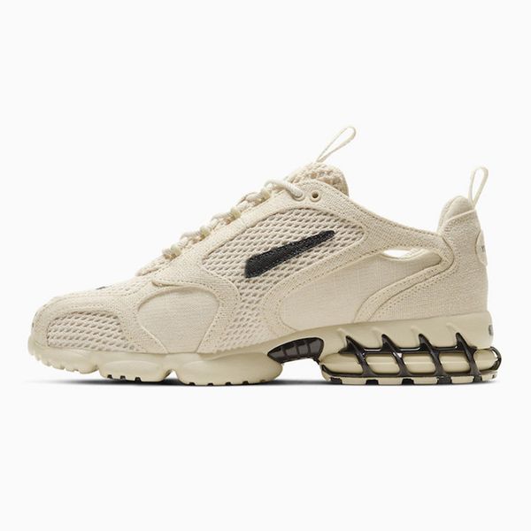 

stussy x spiridon caged 2 sneaker for men pure platinum sneakers mens sports shoes men's running shoe womens sport women's trainer, White;red