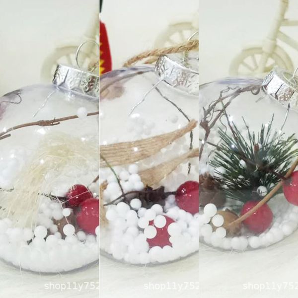 

va2mn christmas decorations accessorieshanging transparent hanging ball snowman style shopping bar craft ball accessories mall school bar sc