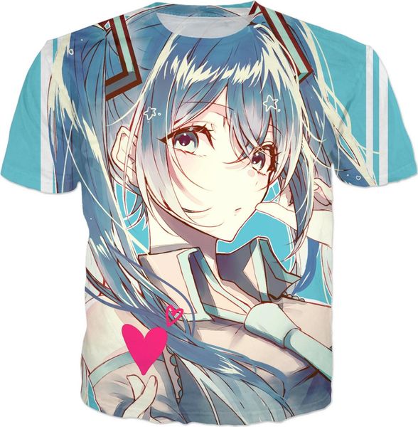 

anime girl chubby anime girl bellies summer hipster 3d print shirts oversized harajuku graphic men clothing