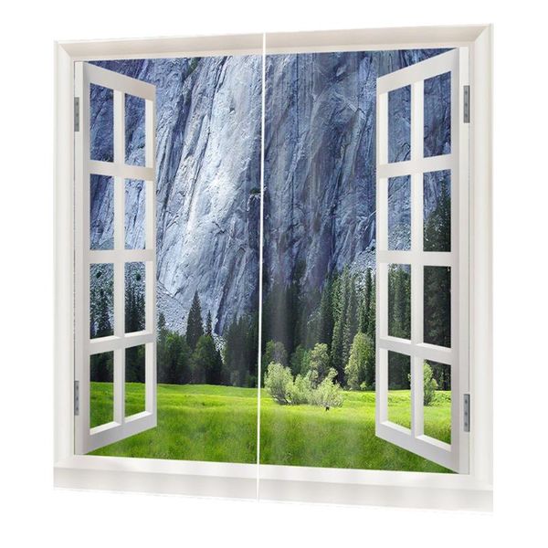 

dzqt01116 washable printing curtain door curtains home bedroom living room curtain l decorative 150*166cm