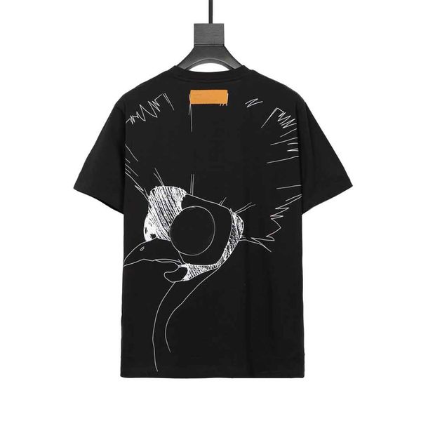 

new stylist 21ss mens t shirt fashion t-shirt high street elements women tee casual mens shirt size s-xl, White;black