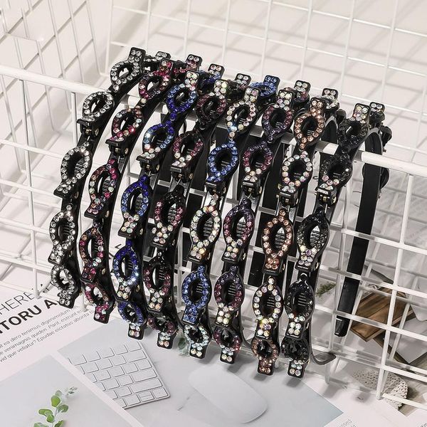 

rhinestone pearl multi-layered headband hair pin woman braided hair clip yoga hairband headdress hair acc qylwzr