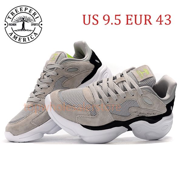 

2021 treeperi fashion chunky 4.0 soft sole running shoes grey metallic silver us 9.5 eur 43 for men trainers