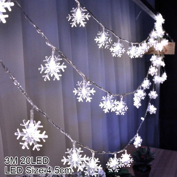 

snowflake led light merry christmas tree decoration for home garland wreath ornament table decor 2020 navidad xmas gift new year wmtldp