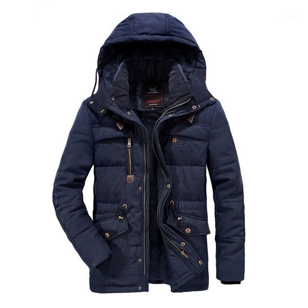 

2019 thick warm parka fleece fur hooded jacket coat pockets windbreaker jacket men men winter 6xl 7xl 8xl1, Tan;black