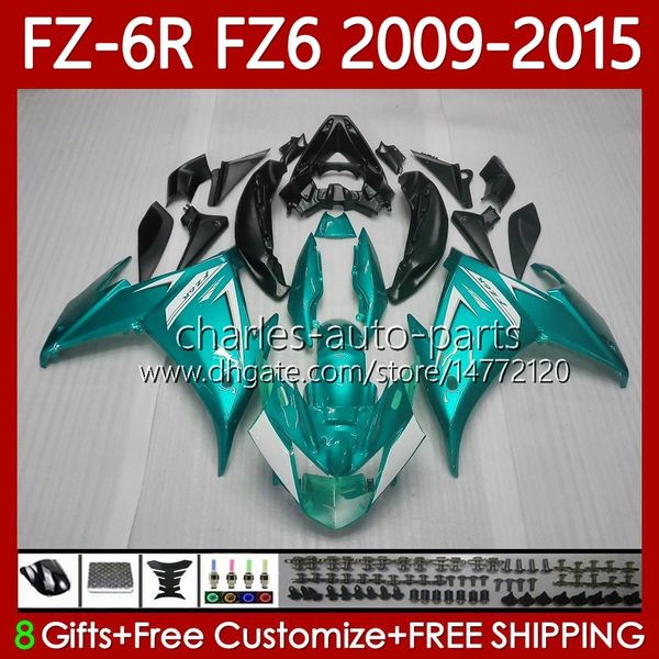 OEM Light Cyan Karosserie für Yamaha FZ600 FZ 6R 6N 6 FZ6 R N 600 2009–2015 Karosserie 103No.173 FZ6R FZ6N FZ-6R 09 10 11 12 13 14 15 FZ-6N 2009 2010 2011 2012 2013 2014 2015 Verkleidung