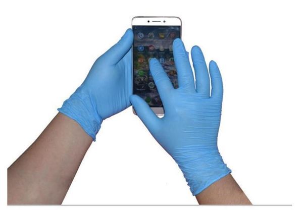 

processing powder-disposable food acidproof waterproof nitrile blue gloves 50 pairs1 suppliers