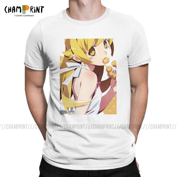 

men's monogatari shinobu donut japanese anime pure clothes novelty short sleeve printed sport hooded sweatshirt hoodie men t shirt