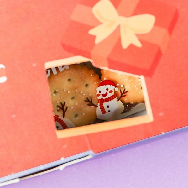 

stobag 5pcs blue 3d stereoscopic card merry christmas paper box handmade gift candy biscuite packing party child favor 16x16x6.5 bbylya