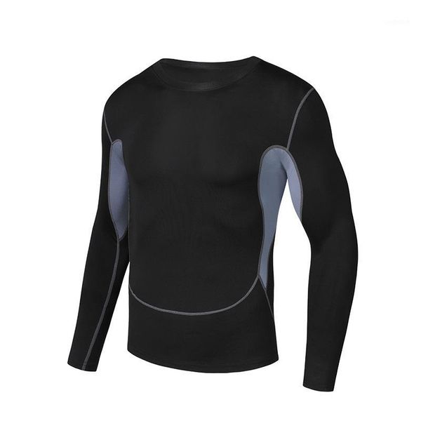 

running jerseys 2021 men's quick dry sweatshirt tight the sports outdoor sport bodybuilding drying high elasticity clothing1, Black;blue