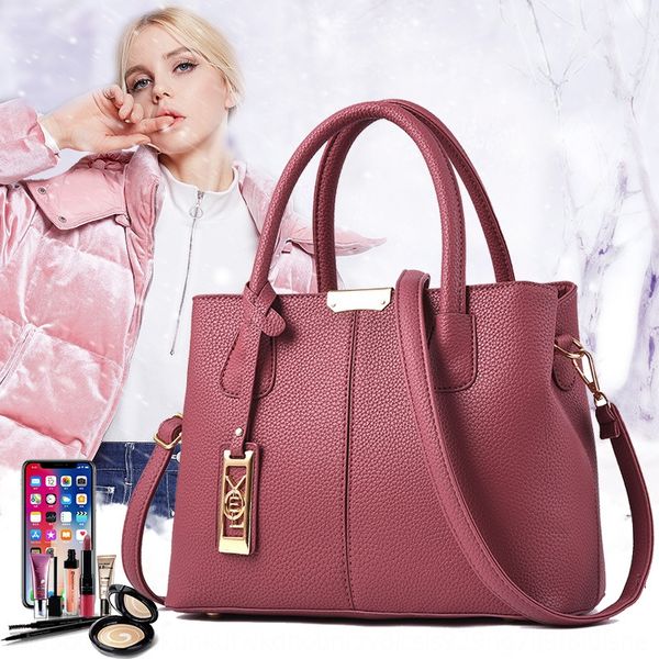 

new women's hand shoulder handbag mother's simple big shoulder messenger women's bag 69eej