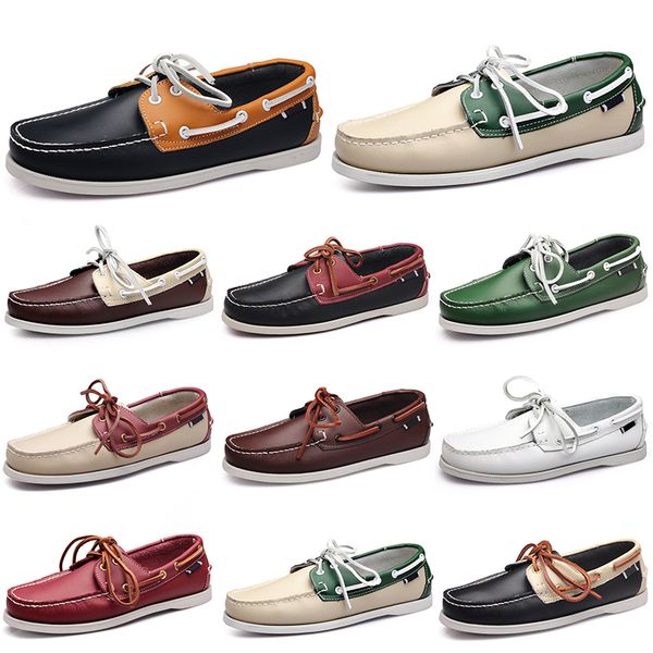 

men casual shoes triple black white popular breathable silver taupe mahoganys brown joggings walkings low soft multi leather mens sneaker ou