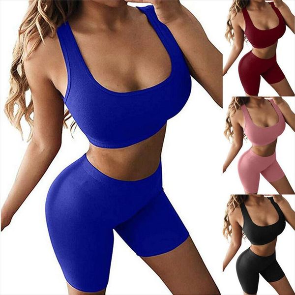 

женщины 2 piece set crop top амп, шорты bodycon эпикировка спорт тренировка tracksuit 2019 sexy summer слим beach party club одежда, Gray
