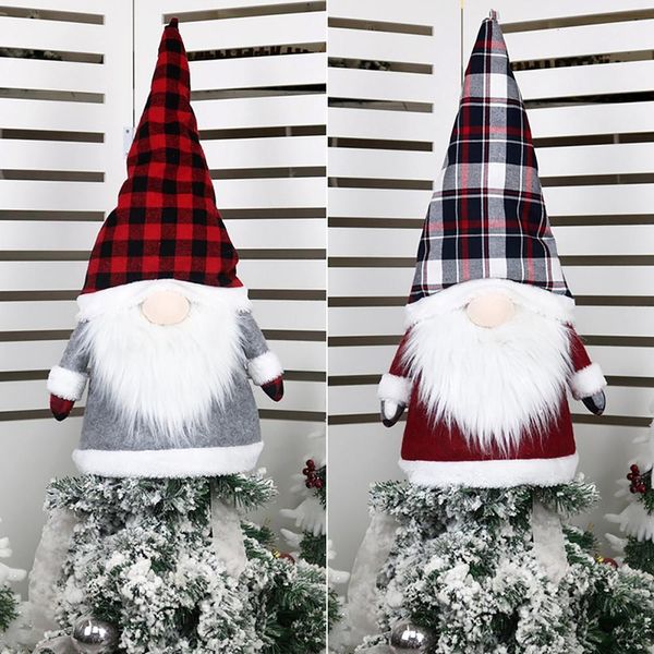 

fengrise tree er fabric snowman santa claus doll pendant merry christmas decor for home xmas gifts navidad 2020