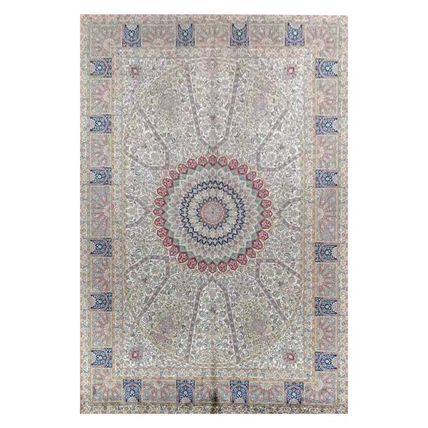 

6'x9' big size persian handmade silk carpets classic persian hand knotted rugs
