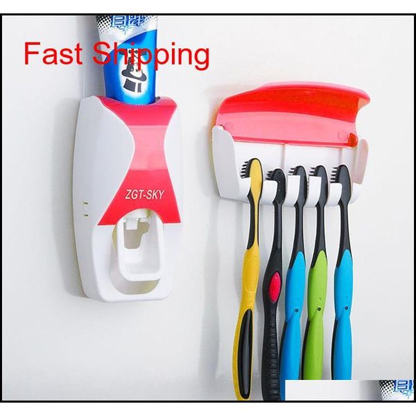 

bathroom accessories set tooth brush holder matic toothpaste dispenser holder toothbrush wall mount rack bathroom qylvdt bde_luck