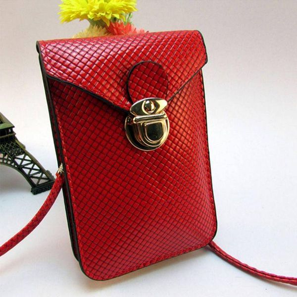 

women mini pu leather cross-body messenger bag purse shoulder mobile phone bag