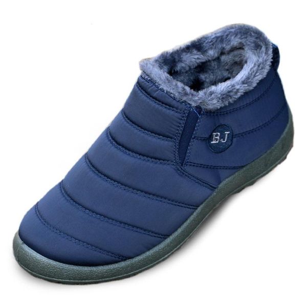 

2020 new winter women shoes solid color cotton snow boots inside the bottom non-slip keep warm waterproof ski boots, size 44, Black