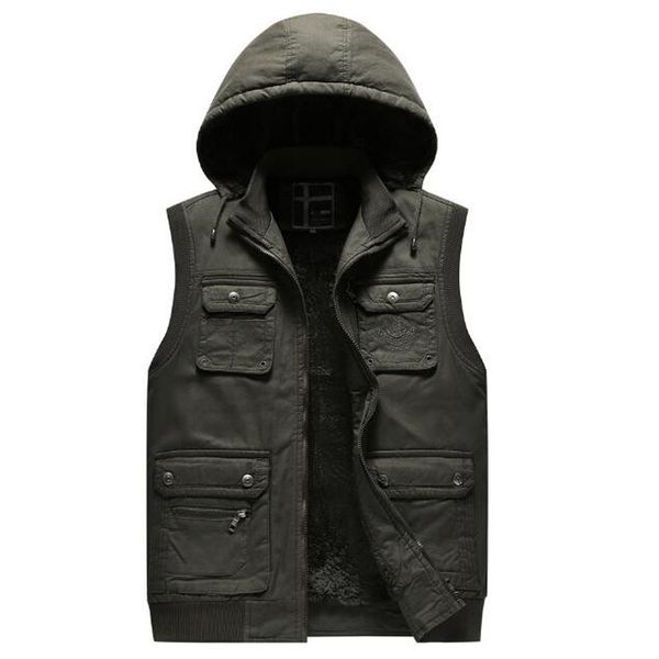 

2021 new casual men collecting winter coat vests of thick man unwear xl 2xl 3xl 1fce, Black;white
