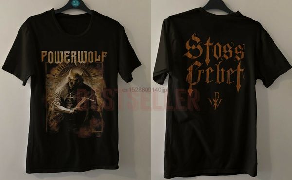 

powerwolf t-shirt stossgebet us size s-2xl sport hooded sweatshirt hoodie