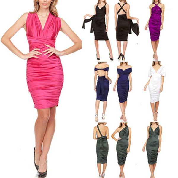 

more wear ladies dress fashion trend cross breast wrap short sleeve short skirt designer new female casual slim dresses, Black;gray