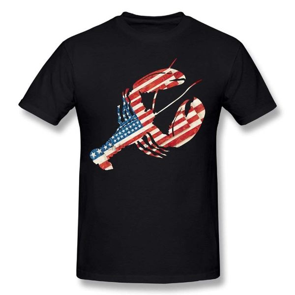 

funny men lobster with distressed american flag prints casual short sleeve tee printed mens men t shirt sport hooded sweatshirt hoodie