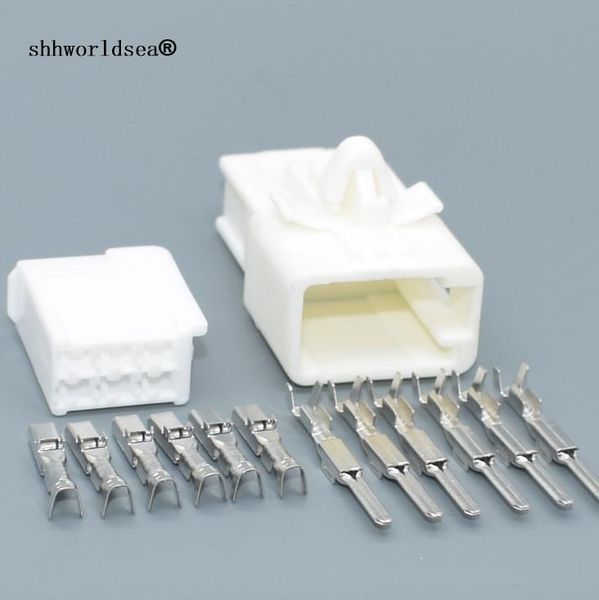 

shhworldsea 6 pin 2.2mm female male plug auto wiring electric plug cable harness unsealed connector 6240-1107 car