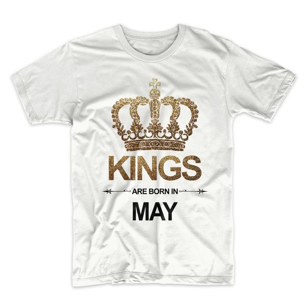 

round neck selling male natural shirt kings are born in may birthday anniversary gift men's t-shirt sport hooded sweatshirt hoodie