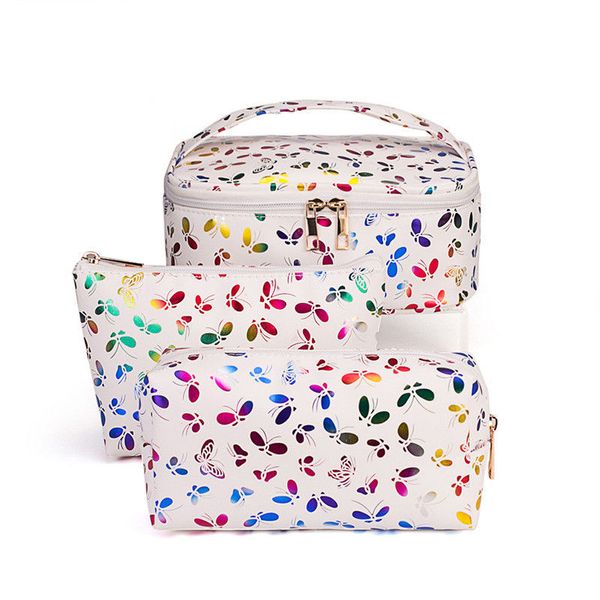 

hbp fashion women cosmetic bag handbags make up bag 3pcs set waterproof customized logo handbag tote bag purses