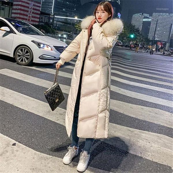 

women's down & parkas fashion winter women's solid long jackets hooded coat thick warm straight jacket women outwear clothes plus, Black