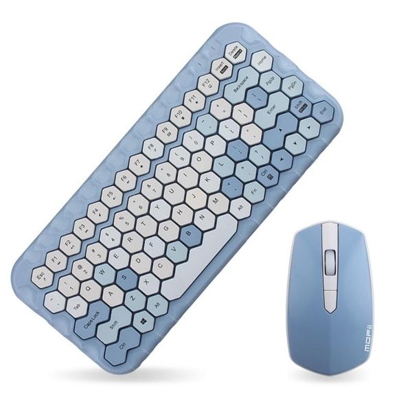 

novel-mofii 2.4g wireless keyboard mouse set girl heart wireless keyboard suitable for home office