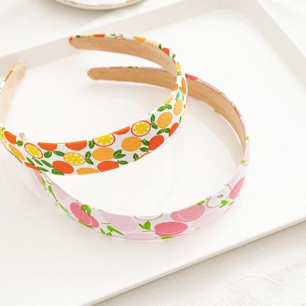 

fashion sweet fruit printed women headband stretch wide head hoop face wash makeup hair hoop turban hairband hair accessories q sqciih