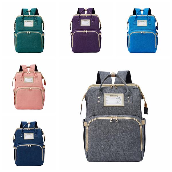 

travel diaper bag mommy backpack portable baby crib kid carry cot usb charge large baby bed maternity handbag stroller bag free