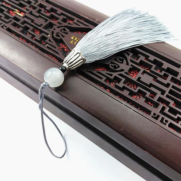 

5 10pcs colored beaded silk tassel diy keychain garments decor accessories pendants woman phone bag alloy cord tassels fringe h wmtrih