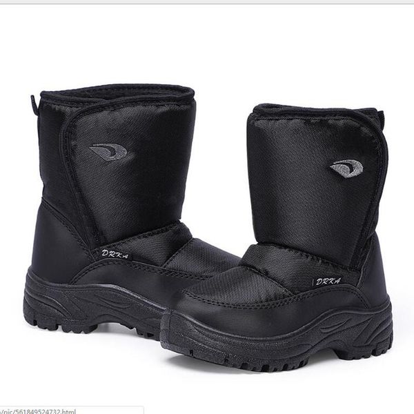 

новая мода женщина сапоги водонепроницаемые лодыжки снег сапоги зима рабочая обувь keep warm fur мужская обувь открытый плюшевые обувь sy379, Black