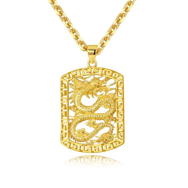 

ожерелья рок-кулон 18k золото, нудный дракон властный грубый личностный дизайн ювелирные изделия для мужчин хип-хоп кубинские ссылки цепи ож, Silver