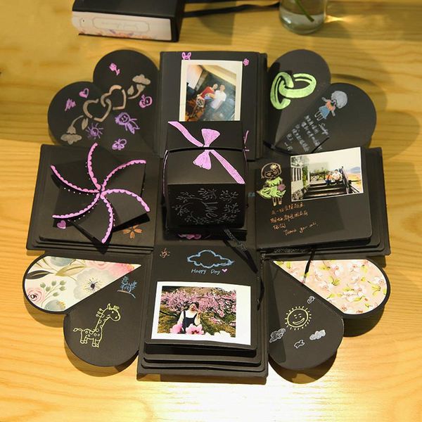 

прекрасный сюрприз взрыва подарочная коробка любовь память diy фотоальбома годовщина валентина девочка любовь подарок подарок scrapbook xmas