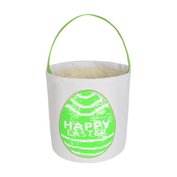 

easter basket flip sequin egg basket easter bunny bag happy easter candy bags treat basket totes kids handbag purses letters 4color f123002, Black