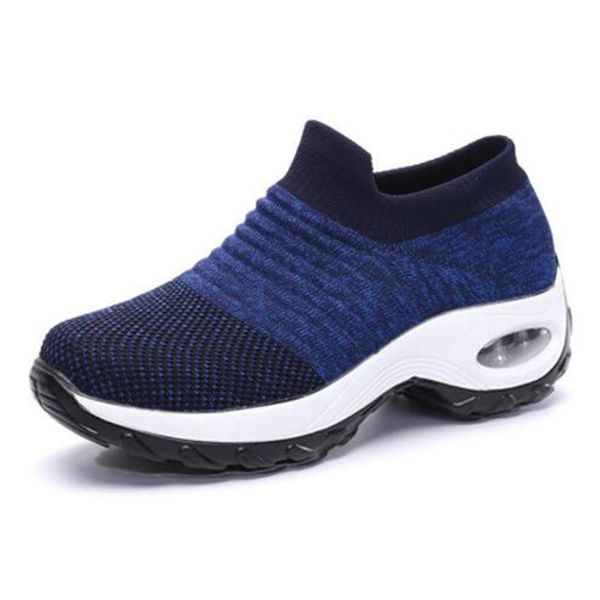 

22 comfortable mesh new womens rocking shoes black gray red thick sole increase one pedal lazy lightweight large size casual shoes fashion a