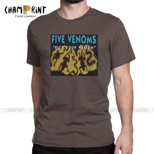 

sport five deadly venoms men t shirts vintage tee shirt short sleeve round collar t-shirts cotton 4xl 5xl clothing