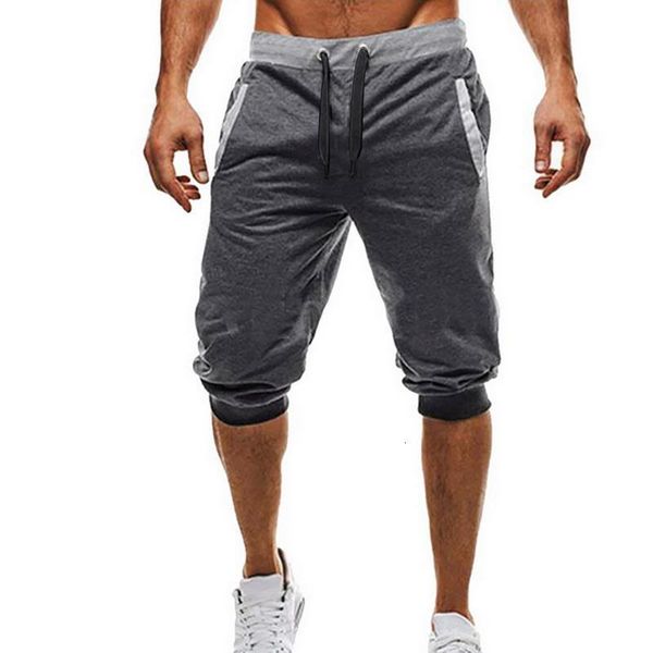 

2020 new men casual slim shorts soft 3/4 trousers fashion new brand men sweatpants summer comfy male shorts, White;black