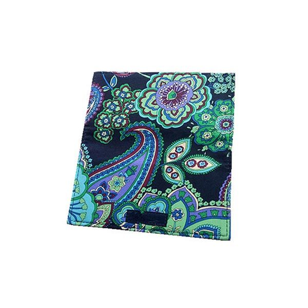 

flower pattern cotton check bill cover card holders new with tags, Brown;gray