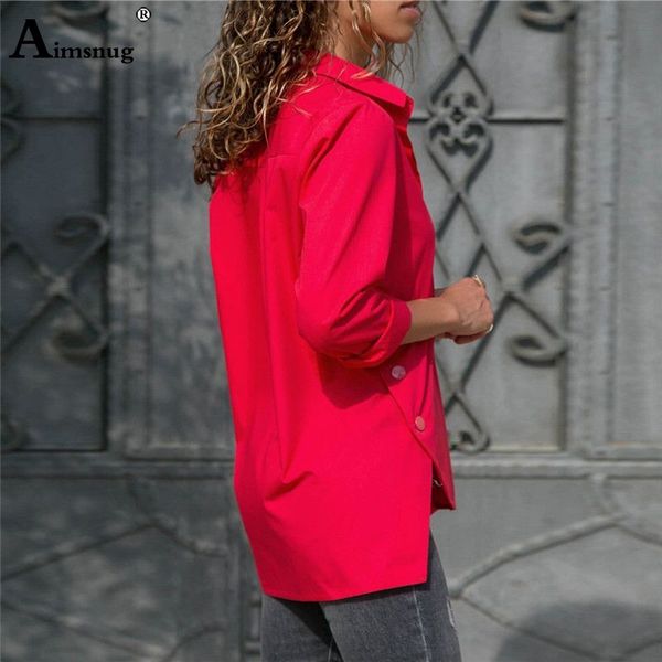 

plus size 5xl office lady chiffon irregular blouse women long sleeve black white red elegant blusas summer shirts y200622