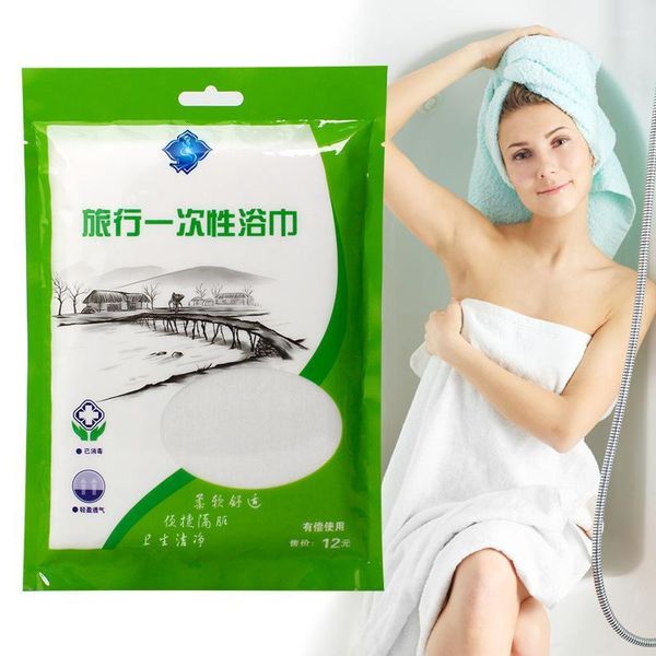 

5 sets/lot disposable face towels and white bath towels l portable travel cotton compressed towel for outdoor sports travel1