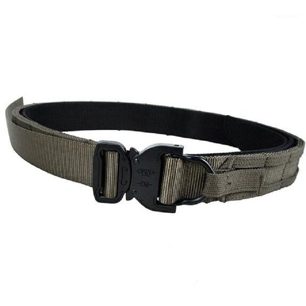 

tmc new 1.5 inch tactical cs outdoor army combat belt rg hunting shooter belt with d ring1, Black;gray