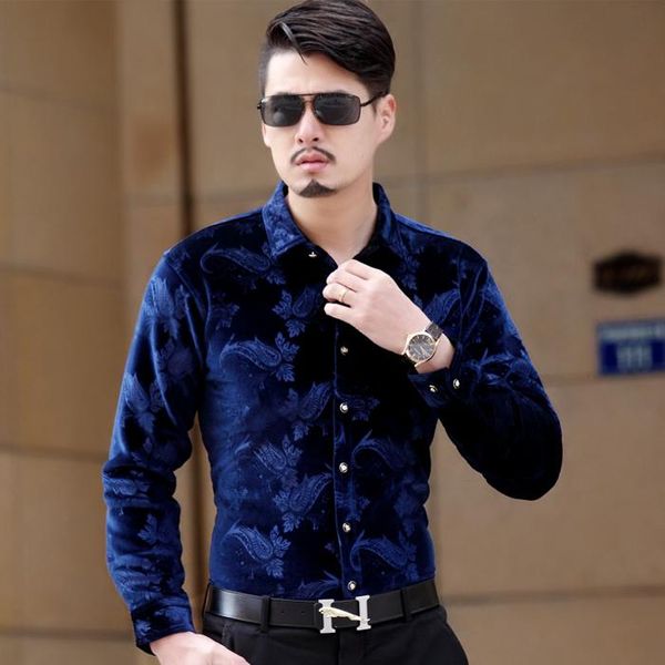 

men's casual shirts thickening british style long-sleeve male slim winter full sleeve clothes dress shirt, White;black